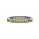 1 - Celina 2.00 mm Round Yellow Diamond and White Lab Grown Diamond Eternity Band 