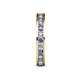 5 - Celina 2.40 mm Round Tanzanite and Lab Grown Diamond Eternity Band 