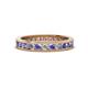 1 - Celina 2.40 mm Round Tanzanite and Lab Grown Diamond Eternity Band 