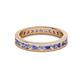 2 - Celina 2.40 mm Round Tanzanite and Lab Grown Diamond Eternity Band 