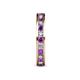 5 - Celina 2.40 mm Round Amethyst and Lab Grown Diamond Eternity Band 