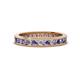 1 - Celina 2.40 mm Round Iolite and Lab Grown Diamond Eternity Band 
