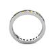 4 - Celina 2.40 mm Round Yellow Diamond and White Lab Grown Diamond Eternity Band 