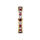 5 - Celina 2.40 mm Round Ruby and Lab Grown Diamond Eternity Band 