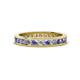 1 - Celina 2.40 mm Round Tanzanite and Lab Grown Diamond Eternity Band 