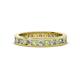 1 - Celina 2.40 mm Round Peridot and Lab Grown Diamond Eternity Band 