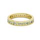 2 - Celina 2.40 mm Round Peridot and Lab Grown Diamond Eternity Band 