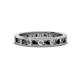 1 - Celina 2.40 mm Round Black Diamond and White Lab Grown Diamond Eternity Band 