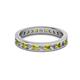 2 - Celina 2.40 mm Round Yellow Diamond and White Lab Grown Diamond Eternity Band 