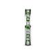 5 - Celina 2.40 mm Round Green Garnet and Lab Grown Diamond Eternity Band 