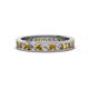 1 - Celina 2.40 mm Round Citrine and Lab Grown Diamond Eternity Band 
