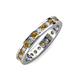 3 - Celina 2.40 mm Round Citrine and Lab Grown Diamond Eternity Band 
