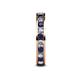 5 - Celina 2.70 mm Round Blue Sapphire and Lab Grown Diamond Eternity Band 