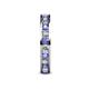 5 - Celina 2.70 mm Round Tanzanite and Lab Grown Diamond Eternity Band 