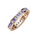 3 - Celina 2.70 mm Round Tanzanite and Lab Grown Diamond Eternity Band 