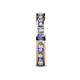 5 - Celina 2.70 mm Round Tanzanite and Lab Grown Diamond Eternity Band 