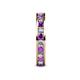 5 - Celina 2.70 mm Round Amethyst and Lab Grown Diamond Eternity Band 