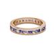 2 - Celina 2.70 mm Round Iolite and Lab Grown Diamond Eternity Band 