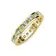 3 - Celina 2.70 mm Round Peridot and Lab Grown Diamond Eternity Band 