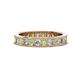 1 - Celina 2.70 mm Round Peridot and Lab Grown Diamond Eternity Band 