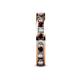 5 - Celina 2.70 mm Round Red Garnet and Lab Grown Diamond Eternity Band 