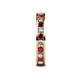 5 - Celina 2.70 mm Round Ruby and Lab Grown Diamond Eternity Band 