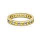 2 - Celina 2.70 mm Round Yellow Sapphire and Lab Grown Diamond Eternity Band 