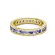2 - Celina 2.70 mm Round Tanzanite and Lab Grown Diamond Eternity Band 