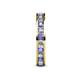 5 - Celina 2.70 mm Round Tanzanite and Lab Grown Diamond Eternity Band 