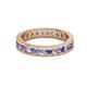 2 - Celina 2.70 mm Round Tanzanite and Lab Grown Diamond Eternity Band 