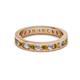 2 - Celina 2.70 mm Round Citrine and Lab Grown Diamond Eternity Band 