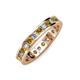 3 - Celina 2.70 mm Round Citrine and Lab Grown Diamond Eternity Band 