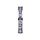 5 - Celina 2.70 mm Round Iolite and Lab Grown Diamond Eternity Band 