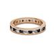 2 - Celina 2.70 mm Round Black Diamond and White Lab Grown Diamond Eternity Band 