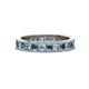 1 - Celina 2.70 mm Round London Blue Topaz and Lab Grown Diamond Eternity Band 