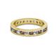 2 - Celina 2.70 mm Round Smoky Quartz and Lab Grown Diamond Eternity Band 