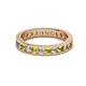 2 - Celina 2.70 mm Round Yellow Diamond and White Lab Grown Diamond Eternity Band 
