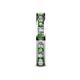 5 - Celina 2.70 mm Round Green Garnet and Lab Grown Diamond Eternity Band 