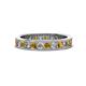 1 - Celina 2.70 mm Round Citrine and Lab Grown Diamond Eternity Band 