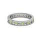 2 - Celina 2.70 mm Round Peridot and Lab Grown Diamond Eternity Band 
