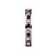 5 - Celina 2.70 mm Round Red Garnet and Lab Grown Diamond Eternity Band 