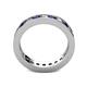 4 - Celina 3.00 mm Round Blue Sapphire and Lab Grown Diamond Eternity Band 