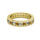 2 - Celina 3.00 mm Round Citrine and Lab Grown Diamond Eternity Band 