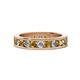 1 - Celina 3.00 mm Round Citrine and Lab Grown Diamond Eternity Band 