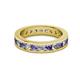2 - Celina 3.00 mm Round Iolite and Lab Grown Diamond Eternity Band 