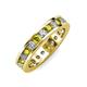 3 - Celina 3.00 mm Round Yellow Diamond and White Lab Grown Diamond Eternity Band 