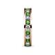 5 - Celina 3.00 mm Round Green Garnet and Lab Grown Diamond Eternity Band 