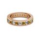 2 - Celina 3.00 mm Round Citrine and Lab Grown Diamond Eternity Band 