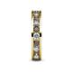 5 - Celina 3.00 mm Round Smoky Quartz and Lab Grown Diamond Eternity Band 