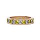 1 - Celina 3.00 mm Round Yellow Diamond and White Lab Grown Diamond Eternity Band 